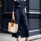 Pink Capri Pants and Loose Shirt Linen Set
