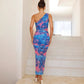 Sofia - Floral Contrast Spaghetti Strap Dress