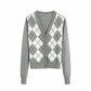Jessy - Diamond knitted Cardigan