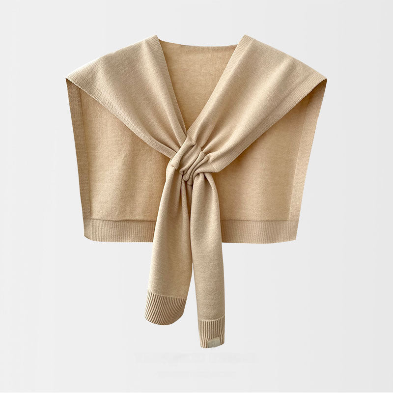 Jacqui - Knitted Cross Shawl