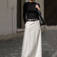 Stylish H-Line Solid Color Skirts Bottoms