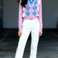 Jessy - Diamond knitted Cardigan