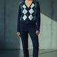 Jessy - Diamond knitted Cardigan