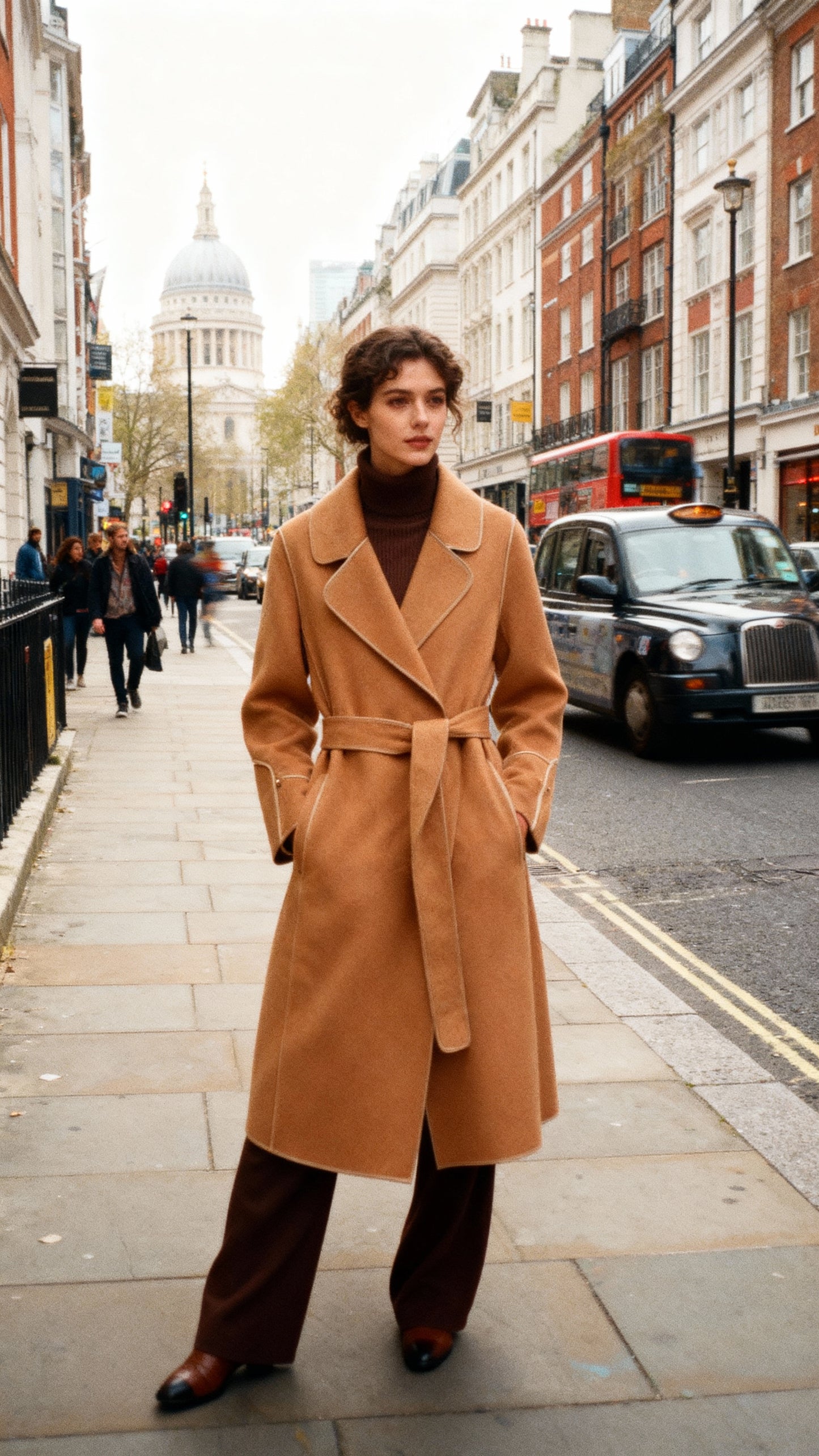 Julia - Elegant Woolen Coat