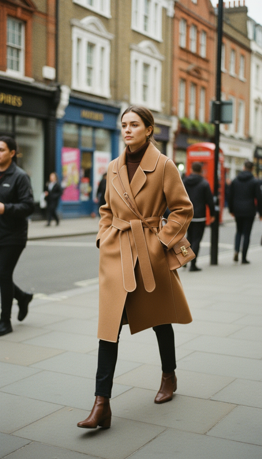 Julia - Elegant Woolen Coat