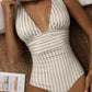 One-piece Swimsuit Sexy Stripes Swimsuit Women's Multi-color Bikini