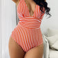 One-piece Swimsuit Sexy Stripes Swimsuit Women's Multi-color Bikini