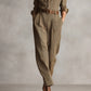 Brown Sophisticated Tweed Texture Plaid Utility Jumpsuit