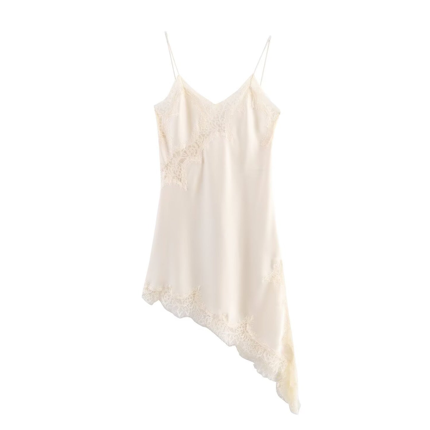 Lacey - Asymmetric Suspender Dress