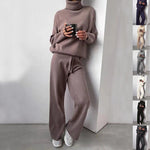 Turtleneck Sweater and Pants Set - ComfyNude