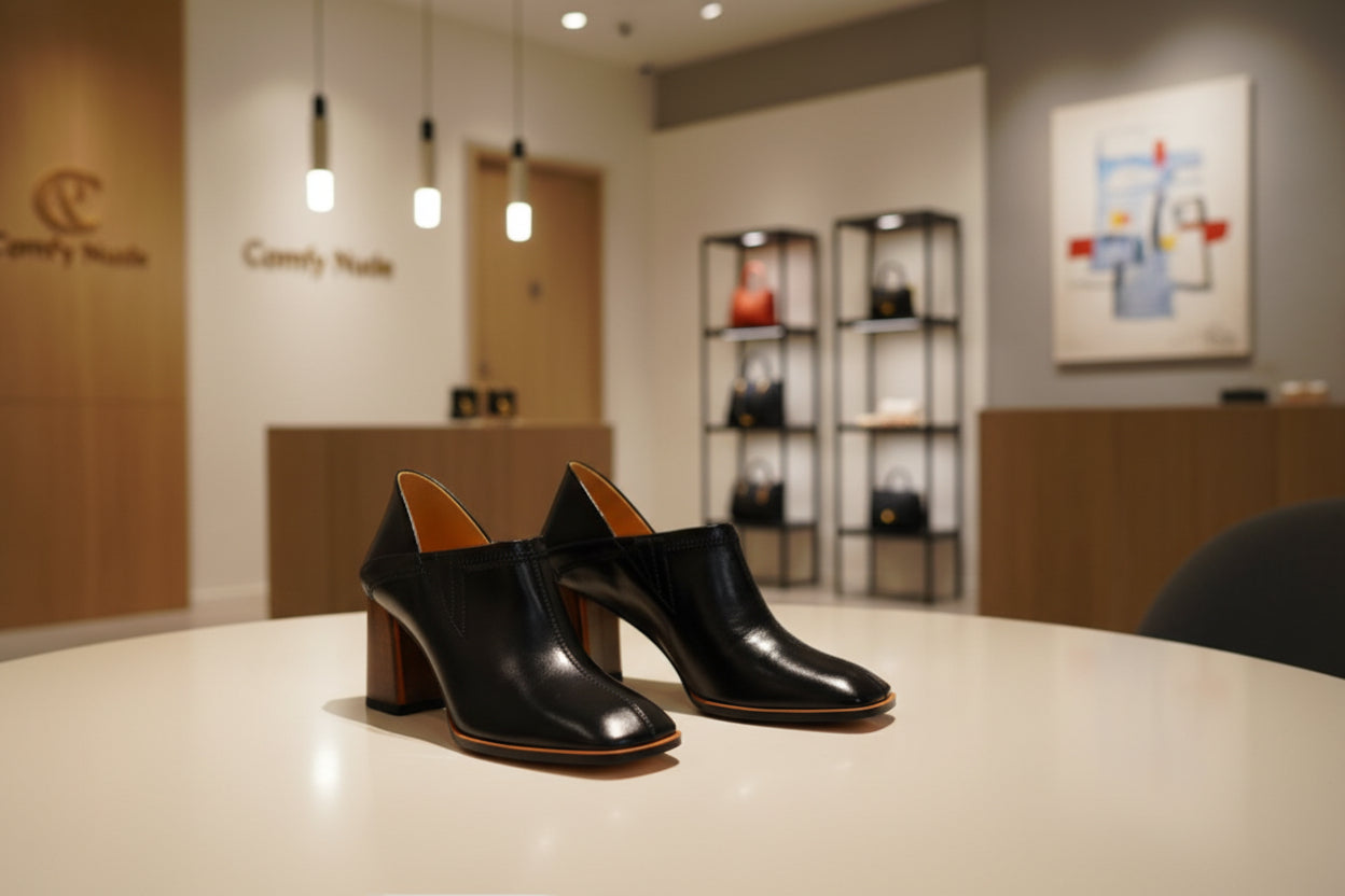 Reina - Square Heel Shoes