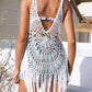 Beach Crochet Fringed Swimsuit Cover-up