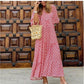 Daisy -  Printed Bohemian Dress