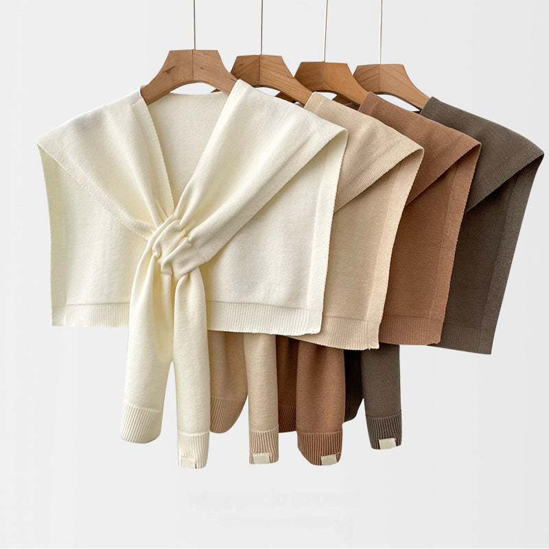 Jacqui - Knitted Cross Shawl