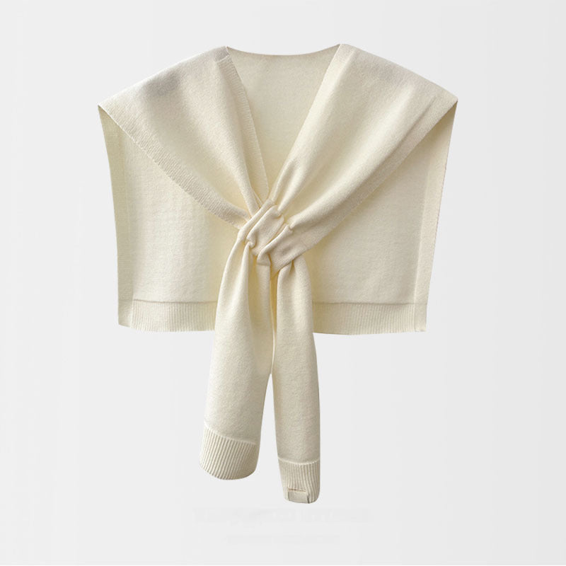 Jacqui - Knitted Cross Shawl