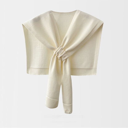 Jacqui - Knitted Cross Shawl