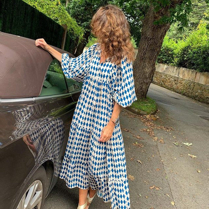 Daisy -  Printed Bohemian Dress