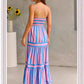 Shannon - Striped Maxi Dress with Pockets
