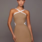 Contrast Color Minimalist Anti-exposure Women's One-piece Tennis Skirt